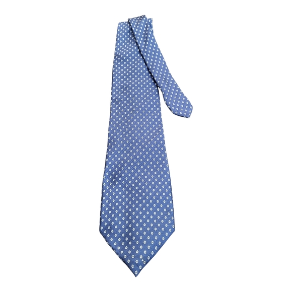 Galimberti Other - Galimberti Blue Polka Dot Italian Silk Tie
